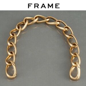 FRAME Dlenim Le Signature Chain Gold NWT